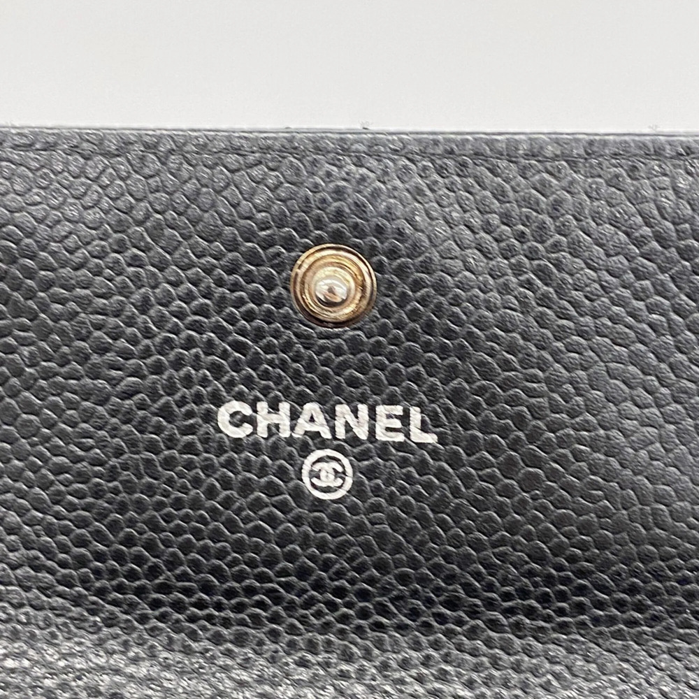 CHANEL Black Caviar Leather Wallet - Picture 4 of 12